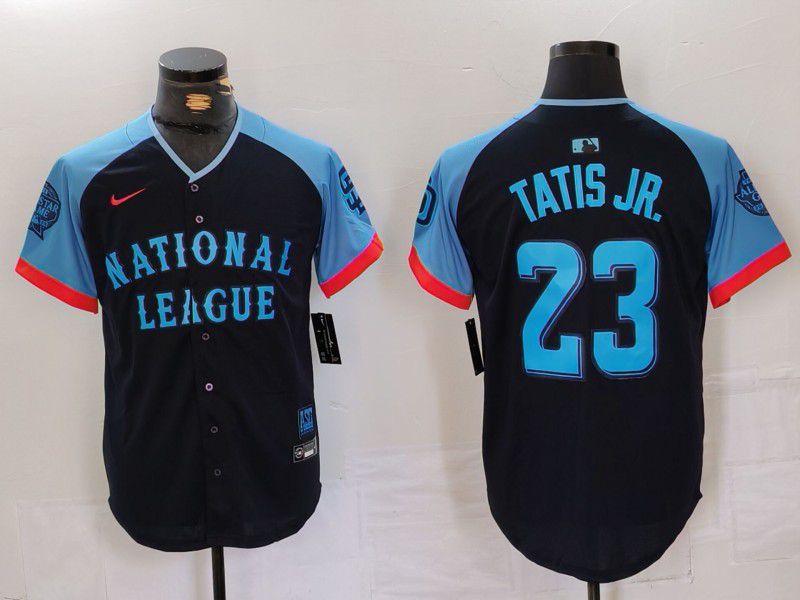 Men San Diego Padres #23 Tatis jr Blue All star 2024 Nike MLB Jersey style 1